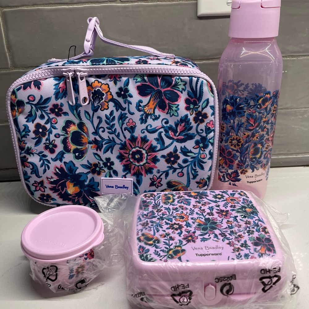 New Tupperware and Vera Bradley Lunch Set